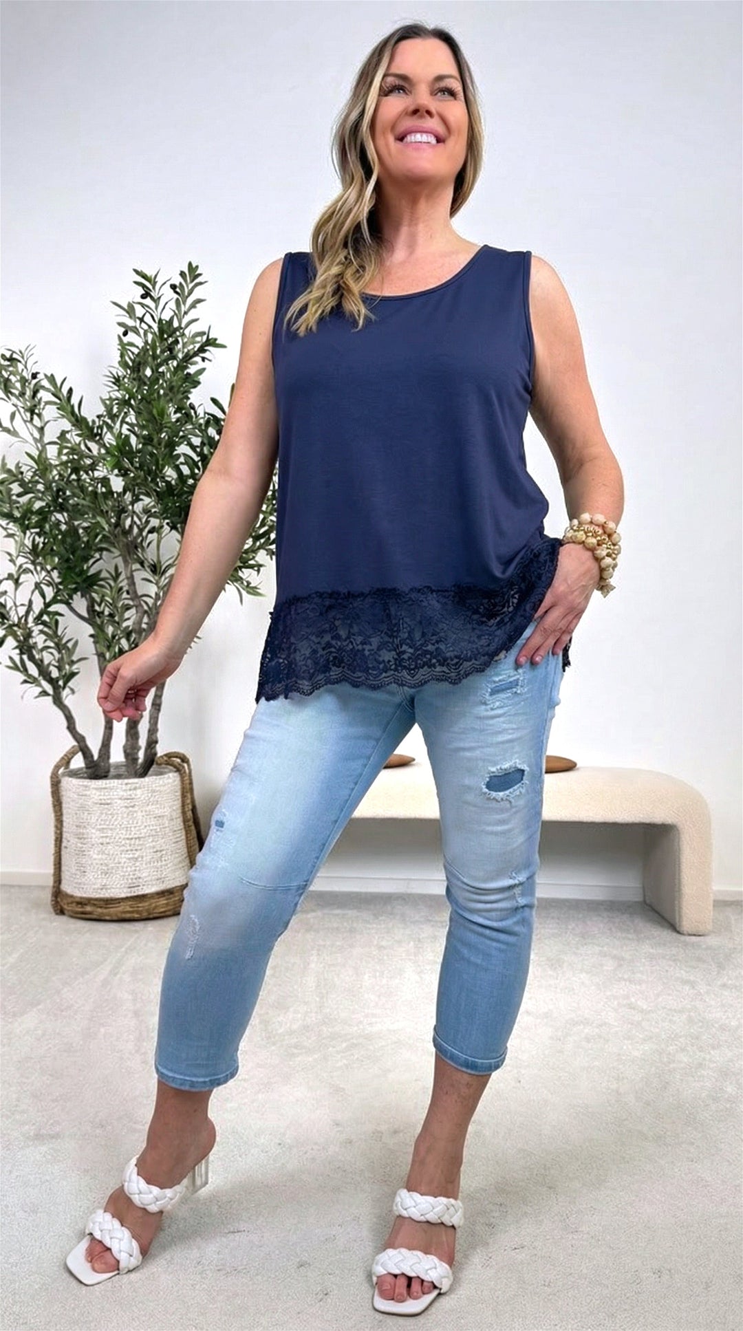 Top Love Romance Bleu Marine