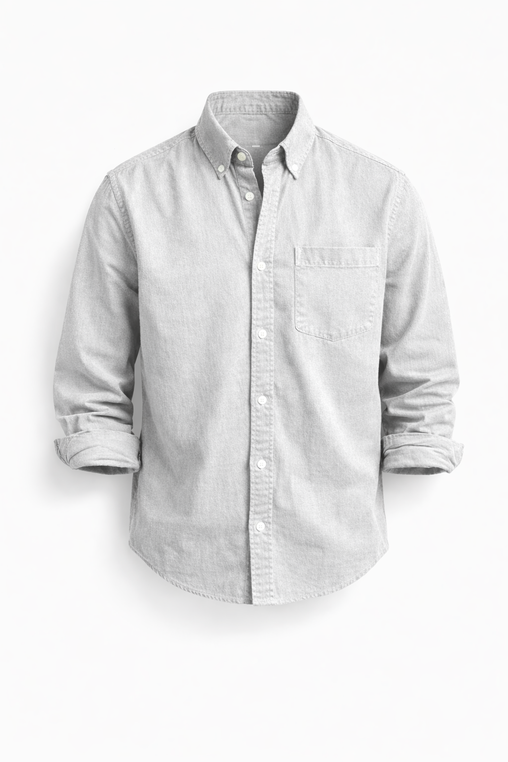 Armand chemise casual-chic Blanc Salé vue principale - Atelier Tissure